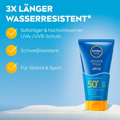 Artikelbild 6 für NIVEA SUN Schutz & Pflege ultra Sonnencreme 150,0 ml, Artikelnummer 578896