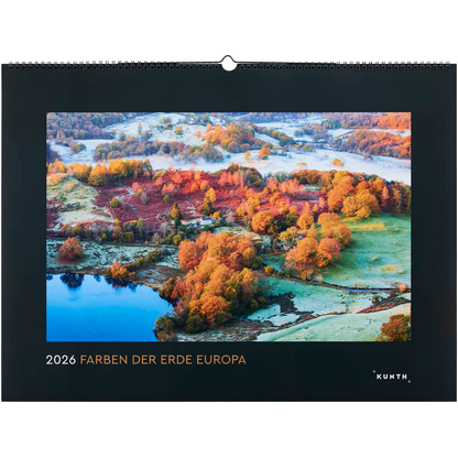 Artikelbild für KUNTH Monats-Wandkalender Farben der Erde - Europa 2026, 1 St., Artikelnummer 575686