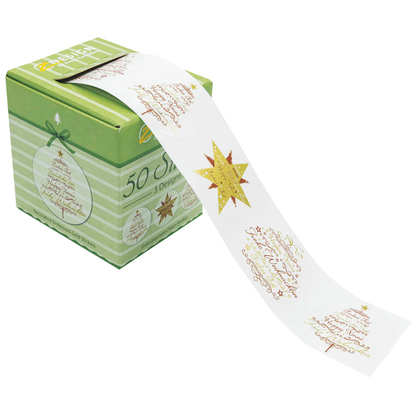 Artikelbild für AVERY Zweckform Aufkleber Weihnachtsmotive, 50 Etiketten, Artikelnummer 723789