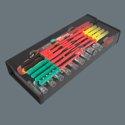 Artikelbild 4 für Wera Schraubendreher-Set Kraftform Kompakt W 2 Wartung 05135870001 35-tlg., Artikelnummer 810677