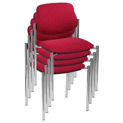 Artikelbild für Nowy Styl Besucherstühle Styl STYL CHROM C-29 4ER bordeaux Stoff, 4 St., Artikelnummer 260416