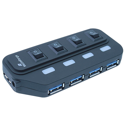 Artikelbild 2 für MediaRange USB-Hub 4-fach schwarz, Artikelnummer 240541