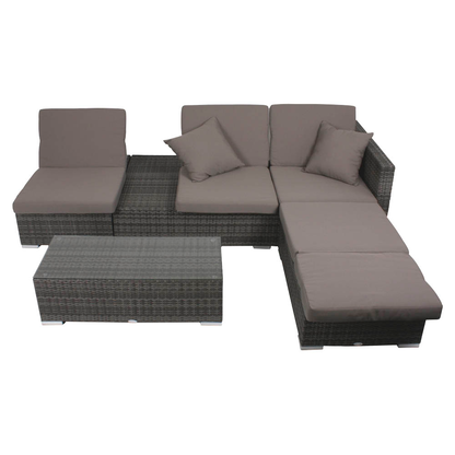 Artikelbild 10 für Garden Pleasure Loungegruppe Alcudia, grau Kunststoff, Metall, 10-teilig, Artikelnummer 231688