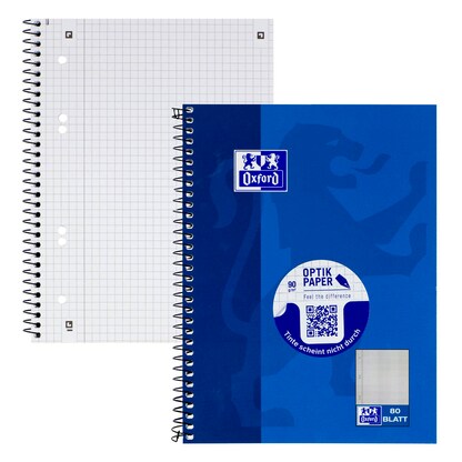 Artikelbild für OXFORD Collegeblock Schule Kleinformat kariert DIN A5 Innenrand, 1 Block, Artikelnummer 820314