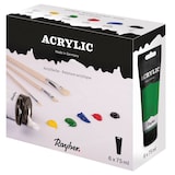 Artikelbild 1 für Rayher Acrylic-Set Acrylfarben farbsortiert 6 x 75,0 ml, 1 Pack, Artikelnummer 129803