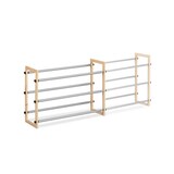 Artikelbild 1 für relaxdays Schuhregal silber, braun 118,0 x 20,0 x 45,0 cm, 1 St., Artikelnummer 449797