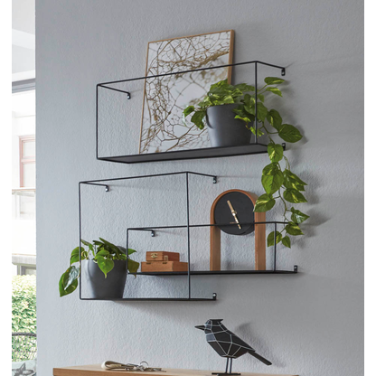 Artikelbild 3 für HAKU Möbel Wandregale-Set schwarz 40,0/50,0/55,0 x 18,0/16,0/20,0 x 40,0/15,0/25,0 cm, 3 St., Artikelnummer 491591