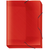 Artikelbild 1 für VELOFLEX Heftbox Crystal 3,0 cm transparent rot, 1 St., Artikelnummer 337693