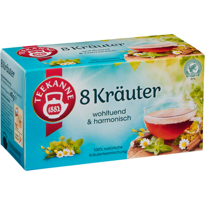 Artikelbild 2 für TEEKANNE 8 Kräuter Tee 20 Portionen, Artikelnummer 851261