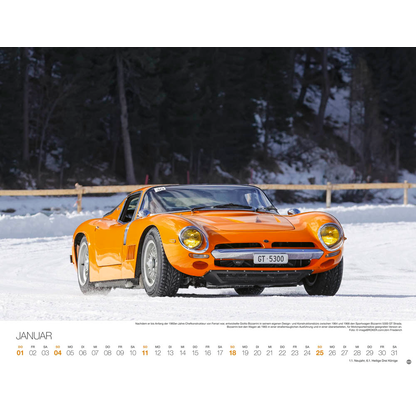 Artikelbild 2 für Heye Monats-Wandkalender LEGENDÄRE AUTOS 2026, 1 St., Artikelnummer 551196