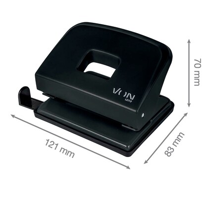 Artikelbild 2 für VON LEITZ Locher schwarz, 1 St., Artikelnummer 636179