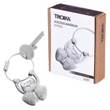 Artikelbild 1 für TROIKA® Schlüsselanhänger TABBY silber, Artikelnummer 666176