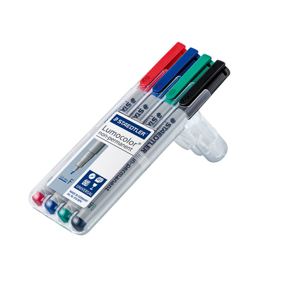 Artikelbild 2 für STAEDTLER Lumocolor Folienstifte-Set farbsortiert non-permanent, 4 St., Artikelnummer 147751