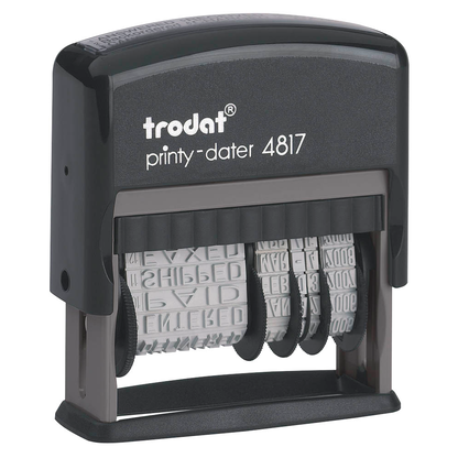 Artikelbild 5 für trodat Datumstempel mit Text printy dater 4817 selbstfärbend schwarz ohne Logo, 1 St., Artikelnummer 241364