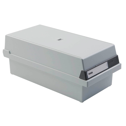 Artikelbild 3 für HAN Karteikasten DIN A7 für 1.300 Karteikarten grau mit Deckel, Artikelnummer 184184