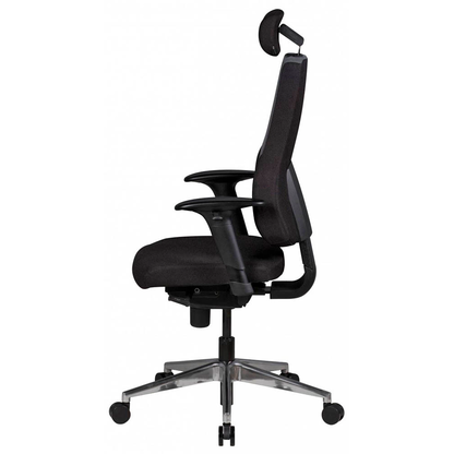 Artikelbild 4 für AMSTYLE Bürostuhl, SPM1.272 Stoff schwarz, Gestell silber, Artikelnummer 975581