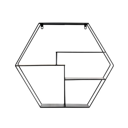 Artikelbild 3 für HAKU Möbel Wandregal schwarz 61,0 x 16,0 x 54,0 cm, 1 St., Artikelnummer 491600