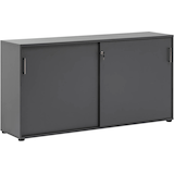 Artikelbild 1 für MÖBELPARTNER Schiebetürenschrank 1500, 701489 anthrazit 2 Fachböden 160,2 x 41,0 x 84,2 cm, Artikelnummer 184113