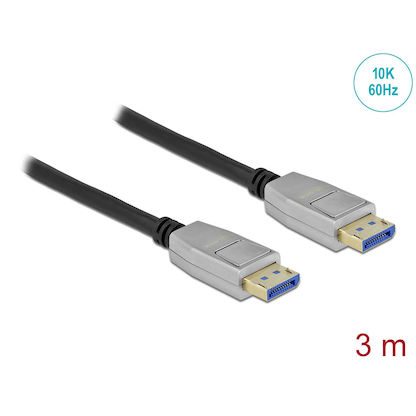 Artikelbild für DeLOCK DisplayPort 2.0 Kabel 10K 60 Hz 3,0 m schwarz, 1 St., Artikelnummer 894594