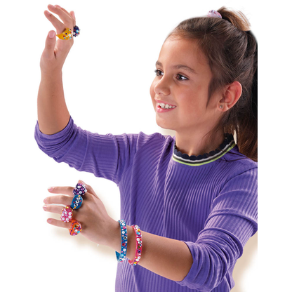 Artikelbild 2 für SES Creative® Schmuck-Basteln-Set Diamanzo Ringe&Armbänder mehrfarbig, Artikelnummer 110709