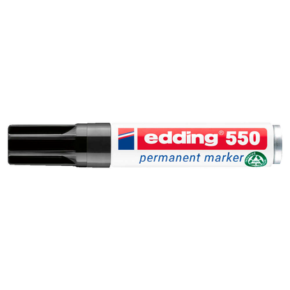 Artikelbild 3 für edding 550 Permanentmarker schwarz 3,0 - 4,0 mm, 1 St., Artikelnummer 185058