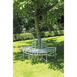 Artikelbild 1 für Garden Pleasure Baumbank Varda 950396 weiß Metall 124,0 cm, Artikelnummer 460028