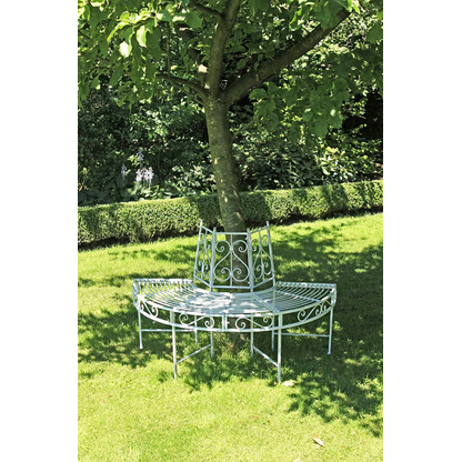 Artikelbild für Garden Pleasure Baumbank Varda 950396 weiß Metall 124,0 cm, Artikelnummer 460028