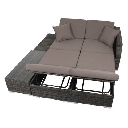 Artikelbild 4 für Garden Pleasure Loungegruppe Alcudia, grau Kunststoff, Metall, 10-teilig, Artikelnummer 231688