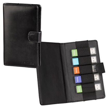 Artikelbild für hama 5er USB-Stick-Tasche Vegas schwarz, 1 St., Artikelnummer 765396
