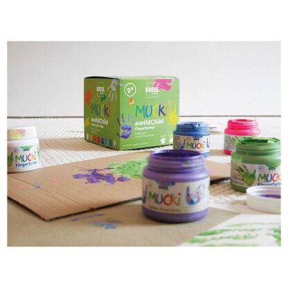 Artikelbild 3 für KREUL MUCKI #wildChild Fingerfarben farbsortiert, 8 St., Artikelnummer 115398