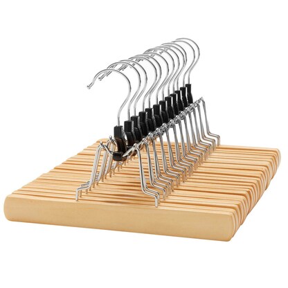 Artikelbild 2 für SONGMICS Hosenbügel platzsparend braun, 12 St., Artikelnummer 291466