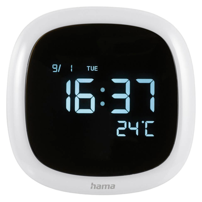 Artikelbild für hama Wecker Bora Bora weiß Kunststoff 8,5 x 8,5 cm, Artikelnummer 501191