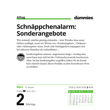 Artikelbild 4 für Harenberg Abreißkalender Die Welt erklärt für Dummies 2026, 1 St., Artikelnummer 551216