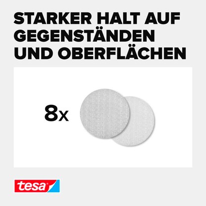 Artikelbild 2 für tesa Klettpunkte ON & OFF® UNIVERSAL weiß, 8 St., Artikelnummer 724136