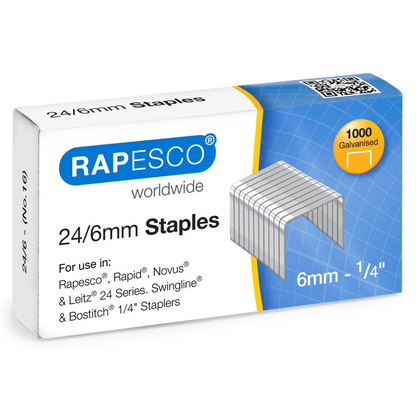 Artikelbild für RAPESCO® Heftklammern 24/6, 1.000 St., Artikelnummer 474864