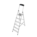 Artikelbild 1 für KRAUSE Stehleiter einseitig MONTO Safety silber 6 Stufen, H: 210,0 cm, Artikelnummer 568717