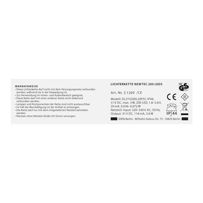 Artikelbild 17 für Idena NewTec 200er LED Lichterkette grün 27,9 m, 1 St., Artikelnummer 761686