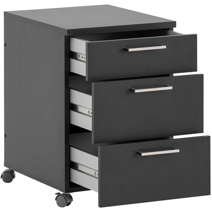 Artikelbild 4 für MÖBELPARTNER 1500 Rollcontainer anthrazit 3 Auszüge 41,0 x 49,6 x 60,0 cm, Artikelnummer 184053