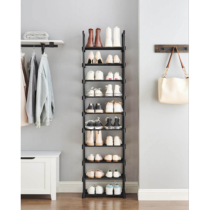 Artikelbild 3 für SONGMICS Schuhregal schwarz 45,0 x 30,0 x 174,0 cm, 1 St., Artikelnummer 260959