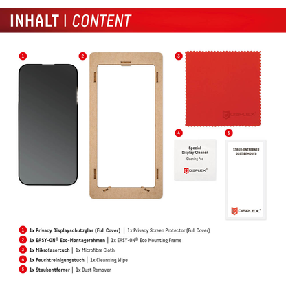 Artikelbild 4 für DISPLEX® Privacy Glass Display-Blickschutzglas für Apple iPhone 16 Pro Max, Artikelnummer 700466