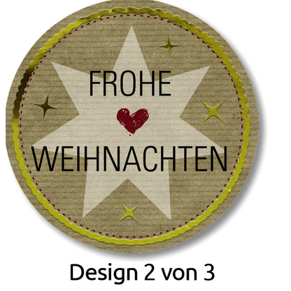 Artikelbild 5 für AVERY Zweckform Aufkleber Frohe Weihnachten, braun, 50 Etiketten, Artikelnummer 723770