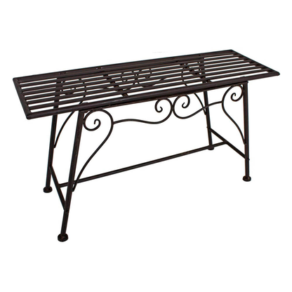 Artikelbild für Garden Pleasure Gartenbank Lorin 950391 braun Metall 83,0 cm, Artikelnummer 460035