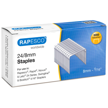 Artikelbild für RAPESCO® Heftklammern 24/8, 5.000 St., Artikelnummer 474888
