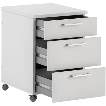 Artikelbild 4 für MÖBELPARTNER 1500 Rollcontainer lichtgrau 3 Auszüge 41,0 x 49,6 x 60,1 cm, Artikelnummer 184063