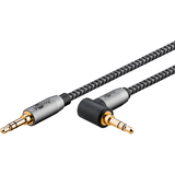 Artikelbild 1 für goobay 3,5 mm Klinke Klinkenkabel 3,0 m silber, schwarz, 1 St., Artikelnummer 655967