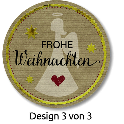 Artikelbild 6 für AVERY Zweckform Aufkleber Frohe Weihnachten, braun, 50 Etiketten, Artikelnummer 723770