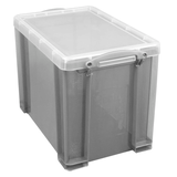 Artikelbild 1 für Really Useful Box Aufbewahrungsbox 19,0 l transparent, grau 39,5 x 25,5 x 29,0 cm, 1 St., Artikelnummer 305452