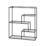 Artikelbild 1 für HAKU Möbel Wandregal schwarz 50,0 x 18,0 x 60,0 cm, 1 St., Artikelnummer 491633