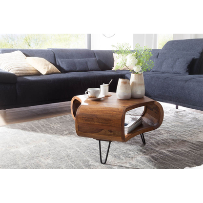 Artikelbild 3 für WOHNLING Couchtisch rechteckig Massivholz sheesham 55,0 x 55,0 x 38,0 cm, 1 St., Artikelnummer 907024