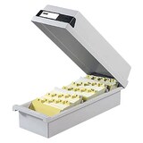 Artikelbild 1 für HAN Karteikasten DIN A7 für 1.300 Karteikarten grau mit Deckel, Artikelnummer 184184